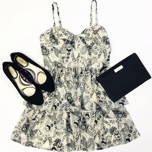 [Twenty One] Tiered Paisley Mini-Dress